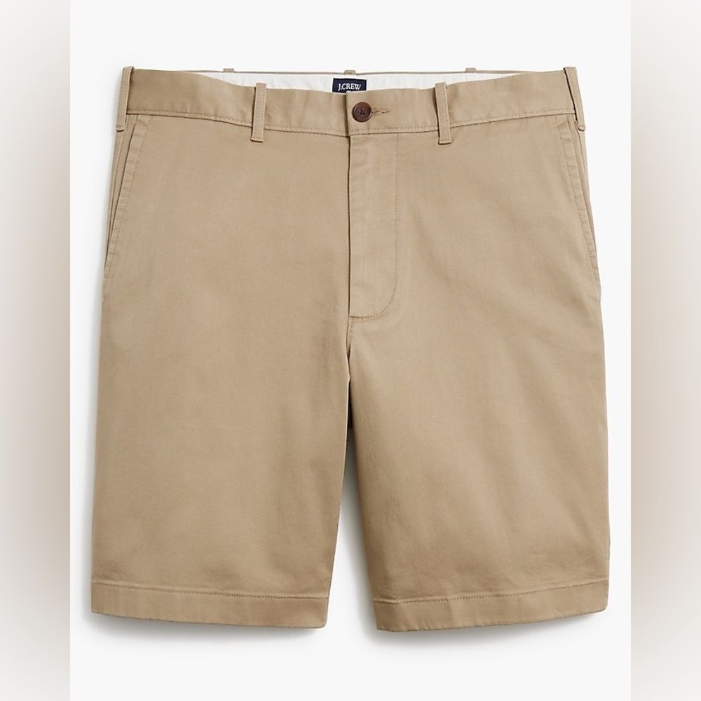 J. Crew 9" flex chino short in‎ British khaki size 30 NWT in Packaging
